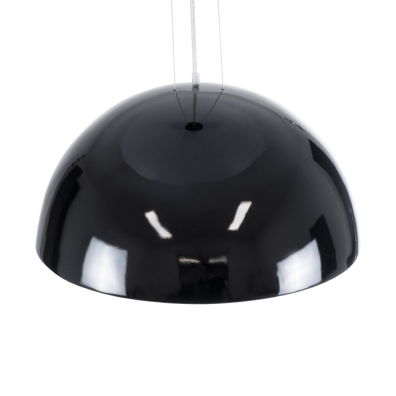 GLOBOSTAR® SERENIA 01270 Μοντέρνο Κρεμαστό Φωτιστικό Οροφής με Ντουί 1 x E27 AC 220-240V IP20 - Μαύρο & Λευκό - Μ60 x Π60 x Υ30cm