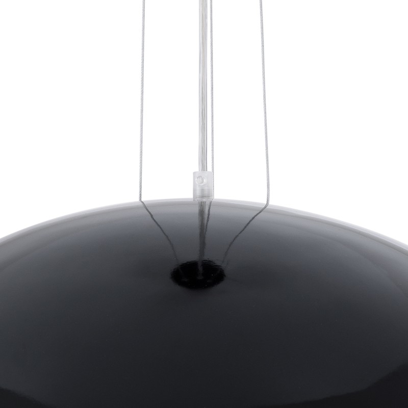 GLOBOSTAR® SERENIA 01270 Μοντέρνο Κρεμαστό Φωτιστικό Οροφής με Ντουί 1 x E27 AC 220-240V IP20 - Μαύρο & Λευκό - Μ60 x Π60 x Υ30cm