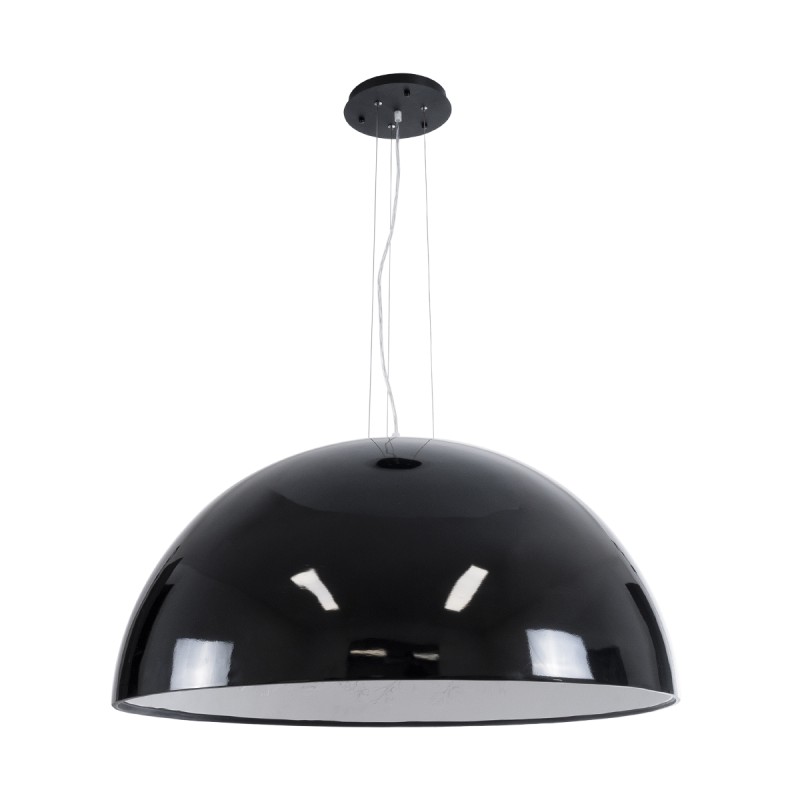 GLOBOSTAR® SERENIA 01272 Μοντέρνο Κρεμαστό Φωτιστικό Οροφής με Ντουί 1 x E27 AC 220-240V IP20 - Μαύρο & Λευκό - Μ90 x Π90 x Υ40cm