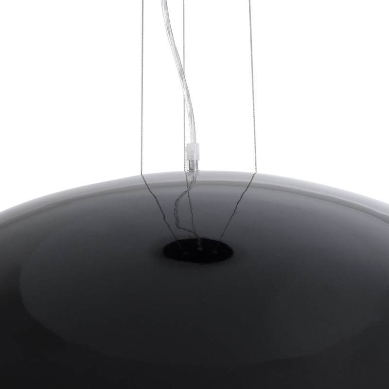 GLOBOSTAR® SERENIA 01272 Μοντέρνο Κρεμαστό Φωτιστικό Οροφής με Ντουί 1 x E27 AC 220-240V IP20 - Μαύρο & Λευκό - Μ90 x Π90 x Υ40cm