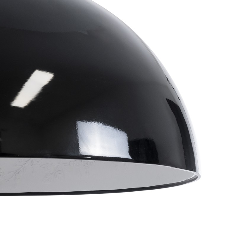 GLOBOSTAR® SERENIA 01272 Μοντέρνο Κρεμαστό Φωτιστικό Οροφής με Ντουί 1 x E27 AC 220-240V IP20 - Μαύρο & Λευκό - Μ90 x Π90 x Υ40cm