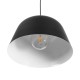GloboStar® UPVALE 01281 Μοντέρνο Κρεμαστό Φωτιστικό Καμπάνα Μονόφωτο 1 x E27 IP20 Μαύρο & Λευκό Μέταλλο - Μ40 x Π40 x Υ24cm GloboStar® UPVALE 01281 Μοντέρνο Κρεμαστό Φωτιστικό Καμπάνα Μονόφωτο 1 x E27 IP20 Μαύρο & Λευκό Μέταλλο - Μ40 x Π40 x Υ24cm