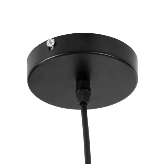 GloboStar® UPVALE 01281 Μοντέρνο Κρεμαστό Φωτιστικό Καμπάνα Μονόφωτο 1 x E27 IP20 Μαύρο & Λευκό Μέταλλο - Μ40 x Π40 x Υ24cm GloboStar® UPVALE 01281 Μοντέρνο Κρεμαστό Φωτιστικό Καμπάνα Μονόφωτο 1 x E27 IP20 Μαύρο & Λευκό Μέταλλο - Μ40 x Π40 x Υ24cm