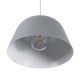 GloboStar® UPVALE 01282 Μοντέρνο Κρεμαστό Φωτιστικό Καμπάνα Μονόφωτο 1 x E27 IP20 Γκρί & Λευκό Μέταλλο - Μ40 x Π40 x Υ24cm GloboStar® UPVALE 01282 Μοντέρνο Κρεμαστό Φωτιστικό Καμπάνα Μονόφωτο 1 x E27 IP20 Γκρί & Λευκό Μέταλλο - Μ40 x Π40 x Υ24cm
