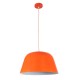 GloboStar® UPVALE 01283 Μοντέρνο Κρεμαστό Φωτιστικό Καμπάνα Μονόφωτο 1 x E27 IP20 Πορτοκαλί & Λευκό Μέταλλο - Μ40 x Π40 x Υ24cm GloboStar® UPVALE 01283 Μοντέρνο Κρεμαστό Φωτιστικό Καμπάνα Μονόφωτο 1 x E27 IP20 Πορτοκαλί & Λευκό Μέταλλο - Μ40 x Π40 x Υ24cm