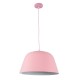 GloboStar® UPVALE 01284 Μοντέρνο Κρεμαστό Φωτιστικό Καμπάνα Μονόφωτο 1 x E27 IP20 Ροζ & Λευκό Μέταλλο - Μ40 x Π40 x Υ24cm GloboStar® UPVALE 01284 Μοντέρνο Κρεμαστό Φωτιστικό Καμπάνα Μονόφωτο 1 x E27 IP20 Ροζ & Λευκό Μέταλλο - Μ40 x Π40 x Υ24cm