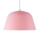 GloboStar® UPVALE 01284 Μοντέρνο Κρεμαστό Φωτιστικό Καμπάνα Μονόφωτο 1 x E27 IP20 Ροζ & Λευκό Μέταλλο - Μ40 x Π40 x Υ24cm GloboStar® UPVALE 01284 Μοντέρνο Κρεμαστό Φωτιστικό Καμπάνα Μονόφωτο 1 x E27 IP20 Ροζ & Λευκό Μέταλλο - Μ40 x Π40 x Υ24cm
