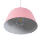 GloboStar® UPVALE 01284 Μοντέρνο Κρεμαστό Φωτιστικό Καμπάνα Μονόφωτο 1 x E27 IP20 Ροζ & Λευκό Μέταλλο - Μ40 x Π40 x Υ24cm GloboStar® UPVALE 01284 Μοντέρνο Κρεμαστό Φωτιστικό Καμπάνα Μονόφωτο 1 x E27 IP20 Ροζ & Λευκό Μέταλλο - Μ40 x Π40 x Υ24cm
