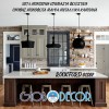 GloboStar® ROCKFORD 01287 Μοντέρνο Κρεμαστό Φωτιστικό Καμπάνα Τρίφωτο 3 x E27 IP20 Μαύρο & Χρυσό Μέταλλο - Μ86 x Π86 x Υ30cm