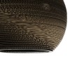 GloboStar® SANTORINI 01289 Boho Κρεμαστό Φωτιστικό Μπάλα Μονόφωτο 1 x E27 IP20 3D Καφέ Χαρτί - Μ40 x Π40 x Y34cm