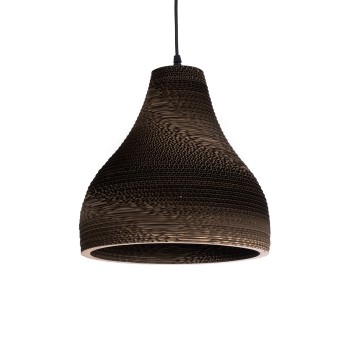 GLOBOSTAR® SANTORINI 01292 Boho Κρεμαστό Φωτιστικό Οροφής με Ντουί 1 x E27 AC 220-240V IP20 - Καφέ - Μ30 x Π30 x Y30cm