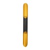 GloboStar® CHARME 01302 Μοντέρνο Επιτοίχιο Φωτιστικό Απλίκα Up / Down Δίφωτο 2 x E27 IP20 Μαύρο με Χρυσό Μέταλλο - Μ5.5 x Π8 x Υ60cm