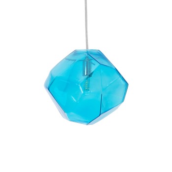 GLOBOSTAR® RINA 01306 Μοντέρνο Κρεμαστό Φωτιστικό Οροφής με Ντουί 1 x G9 AC 220-240V IP20 - Γαλάζιο - Μ20 x Π20 x Υ20cm