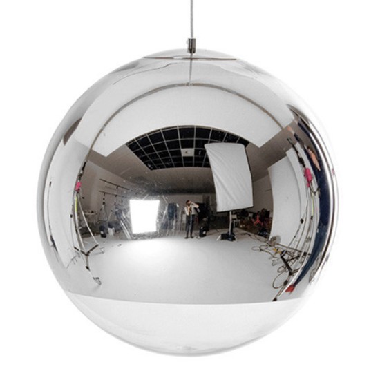 GloboStar® GLANS 01312 Μοντέρνο Κρεμαστό Φωτιστικό Μπάλα Μονόφωτο 1 x E27 IP20 Ασημί Γυαλί - Μ30 x Π30 x Υ27cm GloboStar® GLANS 01312 Μοντέρνο Κρεμαστό Φωτιστικό Μπάλα Μονόφωτο 1 x E27 IP20 Ασημί Γυαλί - Μ30 x Π30 x Υ27cm