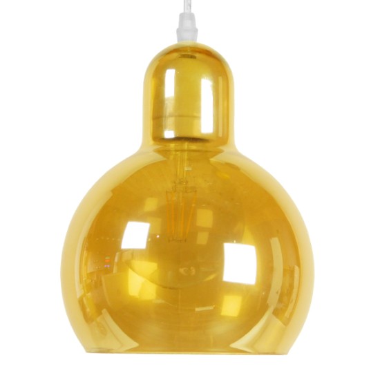GloboStar® LUCREZIA 01315 Μοντέρνο Κρεμαστό Φωτιστικό Ανάρτηση Μονόφωτο 1 x E27 IP20 Μελί Γυαλί - Μ18 x Π18 x Υ23cm GloboStar® LUCREZIA 01315 Μοντέρνο Κρεμαστό Φωτιστικό Ανάρτηση Μονόφωτο 1 x E27 IP20 Μελί Γυαλί - Μ18 x Π18 x Υ23cm
