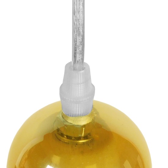 GloboStar® LUCREZIA 01315 Μοντέρνο Κρεμαστό Φωτιστικό Ανάρτηση Μονόφωτο 1 x E27 IP20 Μελί Γυαλί - Μ18 x Π18 x Υ23cm GloboStar® LUCREZIA 01315 Μοντέρνο Κρεμαστό Φωτιστικό Ανάρτηση Μονόφωτο 1 x E27 IP20 Μελί Γυαλί - Μ18 x Π18 x Υ23cm