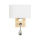 GloboStar® SUTTON 01316 Μοντέρνο Επιτοίχιο Φωτιστικό Απλίκα με LED Βραχίονα Δίφωτο 1 x E27 IP20 Μπεζ Ξύλο, Λευκό Γυαλί με Ασημί Μέταλλο - Μ15 x Π20 x Υ22.5cm GloboStar® SUTTON 01316 Μοντέρνο Επιτοίχιο Φωτιστικό Απλίκα με LED Βραχίονα Δίφωτο 1 x E27 IP20 Μπεζ Ξύλο, Λευκό Γυαλί με Ασημί Μέταλλο - Μ15 x Π20 x Υ22.5cm
