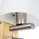 GloboStar® SUTTON 01316 Μοντέρνο Επιτοίχιο Φωτιστικό Απλίκα με LED Βραχίονα Δίφωτο 1 x E27 IP20 Μπεζ Ξύλο, Λευκό Γυαλί με Ασημί Μέταλλο - Μ15 x Π20 x Υ22.5cm GloboStar® SUTTON 01316 Μοντέρνο Επιτοίχιο Φωτιστικό Απλίκα με LED Βραχίονα Δίφωτο 1 x E27 IP20 Μπεζ Ξύλο, Λευκό Γυαλί με Ασημί Μέταλλο - Μ15 x Π20 x Υ22.5cm