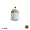 GloboStar® TRIBECA 01319 Μοντέρνο Κρεμαστό Φωτιστικό Καμπάνα Μονόφωτο 1 x E27 IP20 Γκρι Τσιμέντο - Μ20 x Π20 x Υ26cm