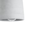 GloboStar® TRIBECA 01320 Μοντέρνο Κρεμαστό Φωτιστικό Καμπάνα Μονόφωτο 1 x E27 IP20 Γκρι Τσιμέντο - Μ20 x Π20 x Υ26cm