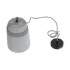 GloboStar® TRIBECA 01321 Μοντέρνο Κρεμαστό Φωτιστικό Καμπάνα Μονόφωτο 1 x E27 IP20 Γκρι Τσιμέντο - Μ20 x Π20 x Υ26cm
