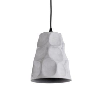 GLOBOSTAR® TRIBECA 01327 Μοντέρνο Κρεμαστό Φωτιστικό Οροφής με Ντουί 1 x E27 AC 220-240V IP20 - Γκρι - Μ18 x Π18 x Υ23cm