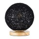 GloboStar® OCEANA 01338 Μοντέρνο Επιτραπέζιο Φωτιστικό Πορτατίφ Μονόφωτο 1 x E27 IP20 Μαύρο Ρατάν με Μπεζ Ξύλο - M20 x Π20 x Υ22cm GloboStar® OCEANA 01338 Boho Επιτραπέζιο Φωτιστικό Πορτατίφ Μονόφωτο Μαύρο Ξύλινο Ψάθινο Rattan Φ20 x Υ22cm