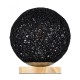 GloboStar® OCEANA 01338 Μοντέρνο Επιτραπέζιο Φωτιστικό Πορτατίφ Μονόφωτο 1 x E27 IP20 Μαύρο Ρατάν με Μπεζ Ξύλο - M20 x Π20 x Υ22cm GloboStar® OCEANA 01338 Boho Επιτραπέζιο Φωτιστικό Πορτατίφ Μονόφωτο Μαύρο Ξύλινο Ψάθινο Rattan Φ20 x Υ22cm