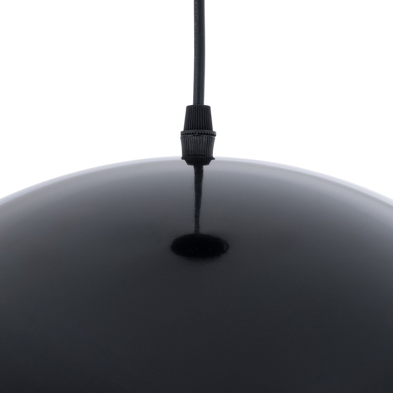 GLOBOSTAR® LUNE 01341 Μοντέρνο Κρεμαστό Φωτιστικό Οροφής με Ντουί 1 x E27 AC 220-240V IP20 - Μαύρο & Χρυσό - Μ40 x Π40 x Υ20cm