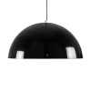 GloboStar® DIADEMA 01342 Μοντέρνο Κρεμαστό Φωτιστικό Καμπάνα Μονόφωτο 1 x E27 IP20 Μαύρο & Χρυσό Μέταλλο - Μ60 x Π60 x Υ30cm