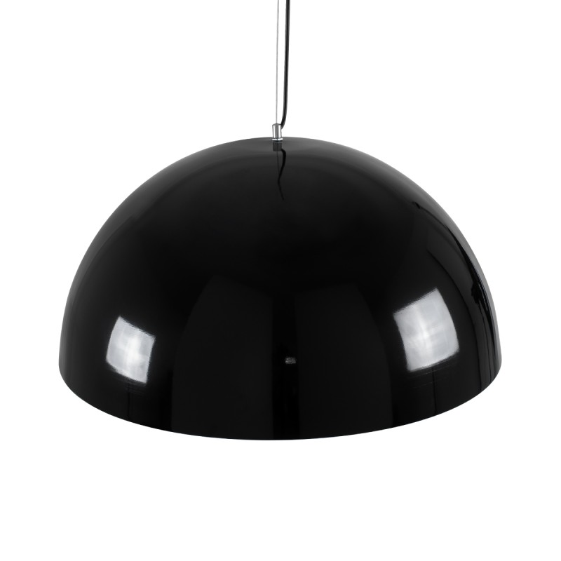 GloboStar® DIADEMA 01342 Μοντέρνο Κρεμαστό Φωτιστικό Καμπάνα Μονόφωτο 1 x E27 IP20 Μαύρο & Χρυσό Μέταλλο - Μ60 x Π60 x Υ30cm