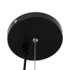 GloboStar® DIADEMA 01342 Μοντέρνο Κρεμαστό Φωτιστικό Καμπάνα Μονόφωτο 1 x E27 IP20 Μαύρο & Χρυσό Μέταλλο - Μ60 x Π60 x Υ30cm