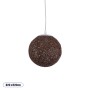 GLOBOSTAR® OCEANA 01354 Boho Κρεμαστό Φωτιστικό Οροφής με Ντουί 1 x E27 AC 220-240V IP20 - Καφέ - Μ20 x Π20 x Υ20cm