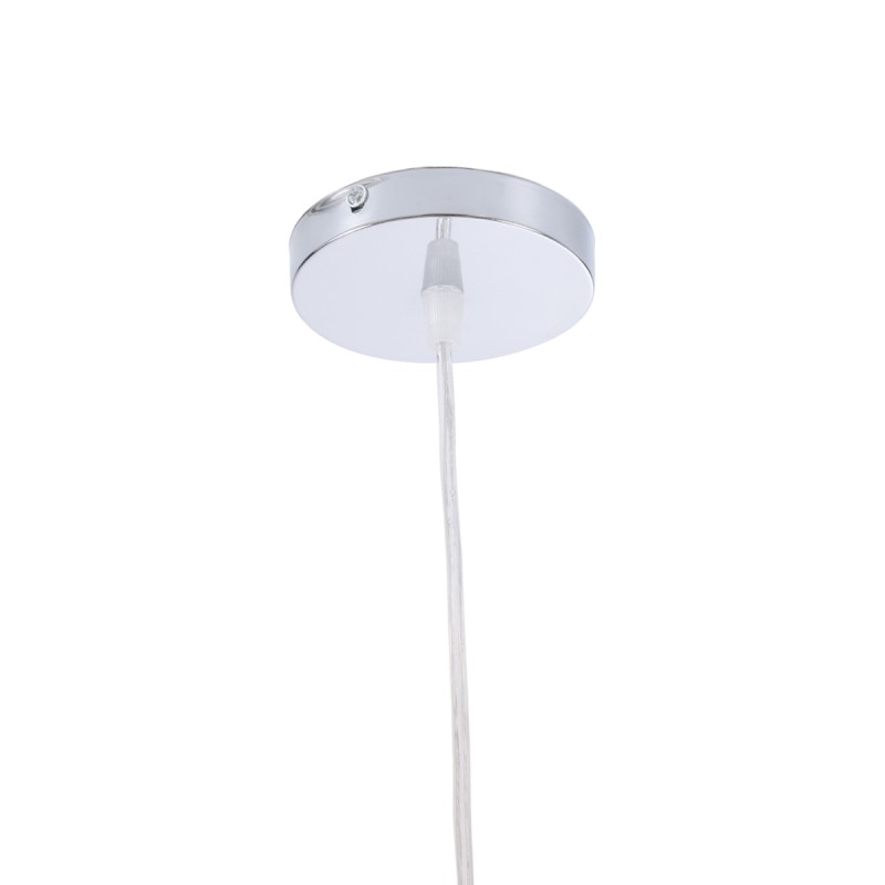 GloboStar® OCEANA 01354 Boho Κρεμαστό Φωτιστικό Μπάλα Μονόφωτο 1 x E27 IP20 Καφέ Σχοίνι - Μ20 x Π20 x Υ20cm