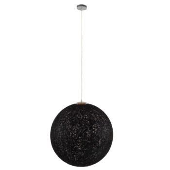 GLOBOSTAR® OCEANA 01364 Boho Κρεμαστό Φωτιστικό Οροφής με Ντουί 1 x E27 AC 220-240V IP20 - Μαύρο - Μ60 x Π60 x Υ60cm