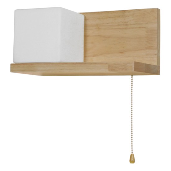 GloboStar® AMITY 01365 Μοντέρνο Επιτοίχιο Φωτιστικό Απλίκα Μονόφωτο 1 x E27 IP20 Μπεζ Ξύλο με Λευκό Γυαλί - Μ30 x Π14.5 x Υ15cm GloboStar® AMITY 01365 Μοντέρνο Επιτοίχιο Φωτιστικό Απλίκα Μονόφωτο 1 x E27 IP20 Μπεζ Ξύλο με Λευκό Γυαλί - Μ30 x Π14.5 x Υ15cm
