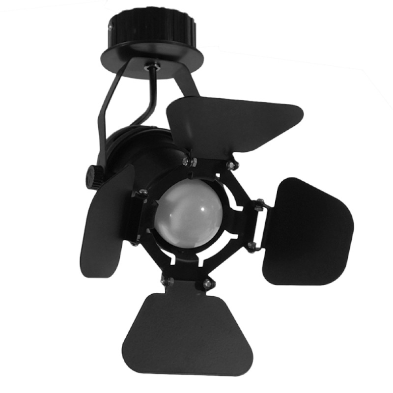 GloboStar® CHICAGO 01371 Vintage Φωτιστικό Οροφής Πλέγμα Μονόφωτο 1 x E27 IP20 Μαύρο Μέταλλο - Μ20 x Π20 x Υ27.5cm