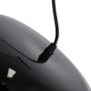 GloboStar® JASPER 01373 Μοντέρνο Κρεμαστό Φωτιστικό Ανάρτηση Μονόφωτο 1 x E27 IP20 Μαύρο & Λευκό Μέταλλο - Μ26.5 x Π26.5 x Υ20.5cm