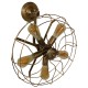 GloboStar® FAN 01381 Vintage Επιτοίχιο Φωτιστικό Απλίκα Πολύφωτο 5 x E27 IP20 Χάλκινο Μέταλλο - Μ46 x Π22 x Υ46cm GloboStar® FAN 01381 Vintage Επιτοίχιο Φωτιστικό Απλίκα Πολύφωτο 5 x E27 IP20 Χάλκινο Μέταλλο - Μ46 x Π22 x Υ46cm