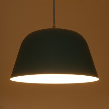 GLOBOSTAR® SCANDI 01386 Vintage Κρεμαστό Φωτιστικό Οροφής με Ντουί 1 x E27 AC 220-240V IP20 - Μαύρο - Μ23 x Π23 x Υ30cm