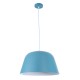 GloboStar® UPVALE 01286 Μοντέρνο Κρεμαστό Φωτιστικό Καμπάνα Μονόφωτο 1 x E27 IP20 Μπλε & Λευκό Μέταλλο - Μ40 x Π40 x Υ24cm GloboStar® UPVALE 01286 Μοντέρνο Κρεμαστό Φωτιστικό Καμπάνα Μονόφωτο 1 x E27 IP20 Μπλε & Λευκό Μέταλλο - Μ40 x Π40 x Υ24cm