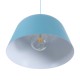 GloboStar® UPVALE 01286 Μοντέρνο Κρεμαστό Φωτιστικό Καμπάνα Μονόφωτο 1 x E27 IP20 Μπλε & Λευκό Μέταλλο - Μ40 x Π40 x Υ24cm GloboStar® UPVALE 01286 Μοντέρνο Κρεμαστό Φωτιστικό Καμπάνα Μονόφωτο 1 x E27 IP20 Μπλε & Λευκό Μέταλλο - Μ40 x Π40 x Υ24cm
