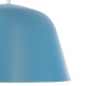 GloboStar® UPVALE 01286 Μοντέρνο Κρεμαστό Φωτιστικό Καμπάνα Μονόφωτο 1 x E27 IP20 Μπλε & Λευκό Μέταλλο - Μ40 x Π40 x Υ24cm GloboStar® UPVALE 01286 Μοντέρνο Κρεμαστό Φωτιστικό Καμπάνα Μονόφωτο 1 x E27 IP20 Μπλε & Λευκό Μέταλλο - Μ40 x Π40 x Υ24cm