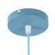 GloboStar® UPVALE 01286 Μοντέρνο Κρεμαστό Φωτιστικό Καμπάνα Μονόφωτο 1 x E27 IP20 Μπλε & Λευκό Μέταλλο - Μ40 x Π40 x Υ24cm GloboStar® UPVALE 01286 Μοντέρνο Κρεμαστό Φωτιστικό Καμπάνα Μονόφωτο 1 x E27 IP20 Μπλε & Λευκό Μέταλλο - Μ40 x Π40 x Υ24cm