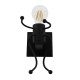 GloboStar® FIGURE 10001388 Μοντέρνο Επιτοίχιο Φωτιστικό Απλίκα Μονόφωτο 1 x E27 IP20 Μαύρο Μέταλλο - Μ12 x Π19 x Υ17cm GloboStar® FIGURE 10001388 Μοντέρνο Επιτοίχιο Φωτιστικό Απλίκα Μονόφωτο 1 x E27 IP20 Μαύρο Μέταλλο - Μ12 x Π19 x Υ17cm