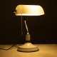 GloboStar® LIBRARY 01390 Vintage Επιτραπέζιο Φωτιστικό Πορτατίφ Μονόφωτο 1 x E27 IP20 Λευκό & Ασημί Μέταλλο με Λευκό Γυαλί - Μ26.5 x Π19 x Υ38cm GloboStar® LIBRARY 01390 Vintage Επιτραπέζιο Φωτιστικό Πορτατίφ Μονόφωτο Μεταλλικό Χρώμιο Νίκελ με Λευκό Καπέλο Μ26.5 x Π19 x Υ38cm