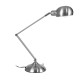 GloboStar® OFFICE CHROME 01393 Μοντέρνο Επιτραπέζιο Φωτιστικό Πορτατίφ Μονόφωτο 1 x E27 Χρώμιο Νίκελ Μεταλλικό Φ14 x Υ80cm