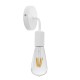 GloboStar® DON 01397 Vintage Επιτοίχιο Φωτιστικό Απλίκα Μονόφωτο 1 x E27 IP20 Λευκό Μέταλλο - Μ10 x Π7 x Υ16cm GloboStar® DON 01397 Vintage Επιτοίχιο Φωτιστικό Απλίκα Μονόφωτο 1 x E27 IP20 Λευκό Μέταλλο - Μ10 x Π7 x Υ16cm