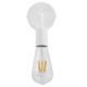 GloboStar® DON 01397 Vintage Επιτοίχιο Φωτιστικό Απλίκα Μονόφωτο 1 x E27 IP20 Λευκό Μέταλλο - Μ10 x Π7 x Υ16cm GloboStar® DON 01397 Vintage Επιτοίχιο Φωτιστικό Απλίκα Μονόφωτο 1 x E27 IP20 Λευκό Μέταλλο - Μ10 x Π7 x Υ16cm