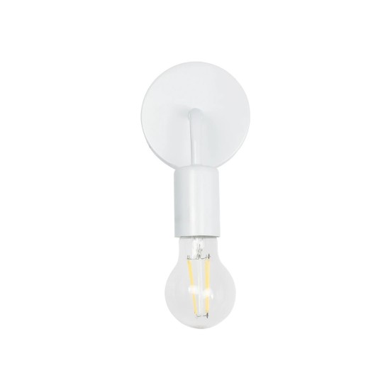 GloboStar® DON 01397 Vintage Επιτοίχιο Φωτιστικό Απλίκα Μονόφωτο 1 x E27 IP20 Λευκό Μέταλλο - Μ10 x Π7 x Υ16cm GloboStar® DON 01397 Vintage Επιτοίχιο Φωτιστικό Απλίκα Μονόφωτο 1 x E27 IP20 Λευκό Μέταλλο - Μ10 x Π7 x Υ16cm
